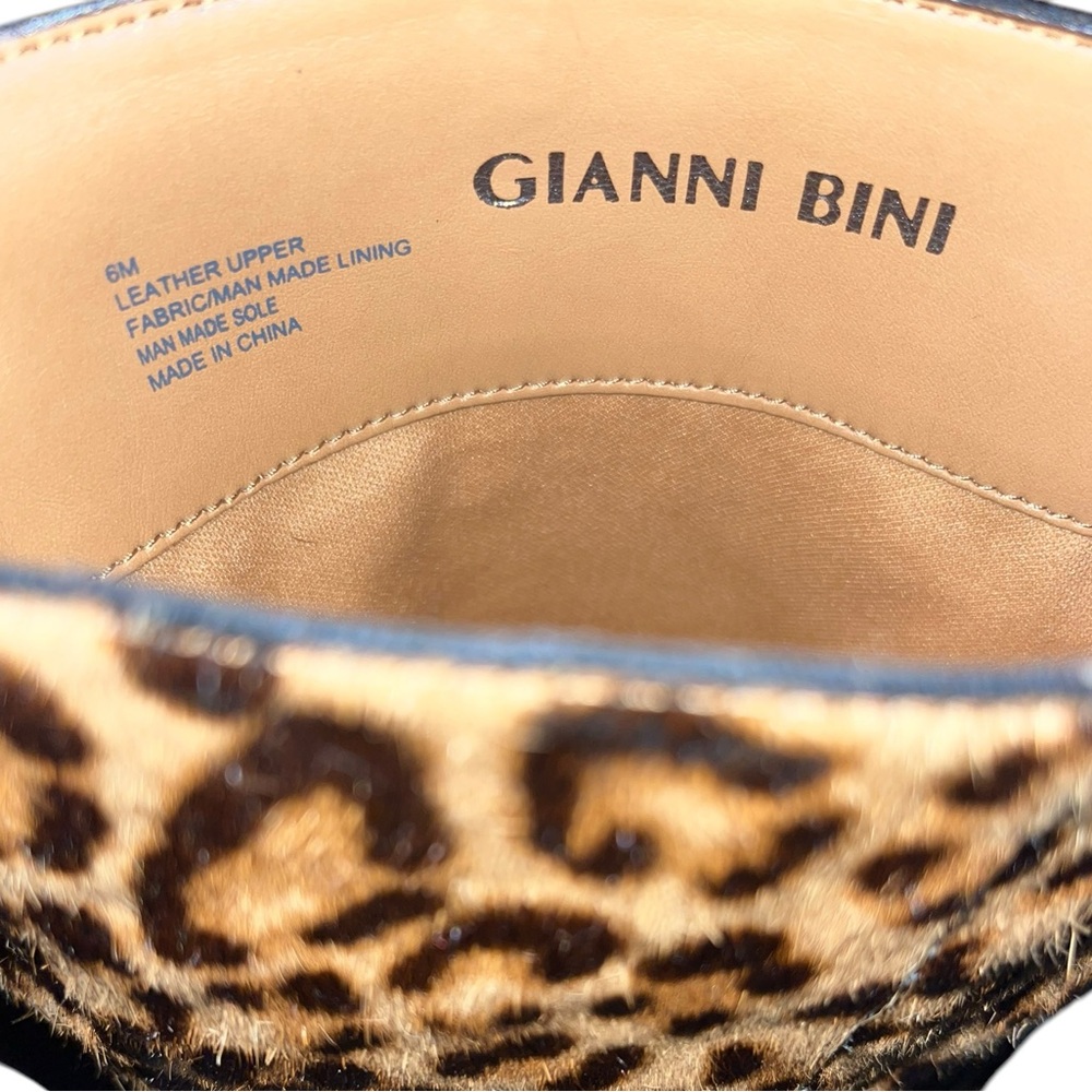 Gianni Bini Leather Leopard Print Boots 
Size 6 M - Picture 8 of 9